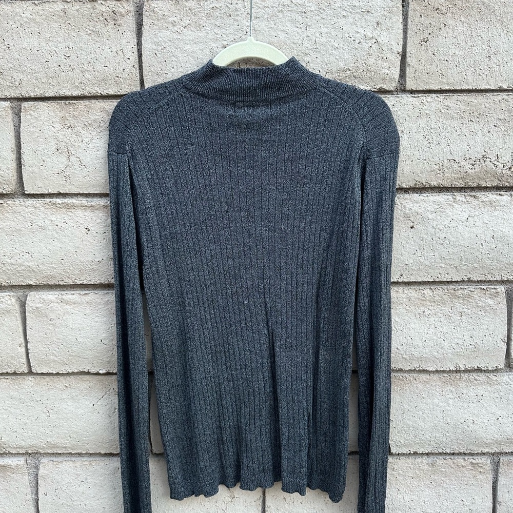Gray Ribbed Sweater - Picture 2 of 3